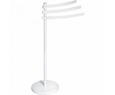 Porte-serviette 3 barres pivotantes OVALYS blanc