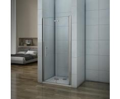 Porte de douche 70x197cm porte de douche pivotante et pliante installation en niche