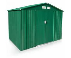 Abri de jardin box metal vert rangement outils Cabane metal galvanisé LARGE