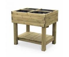 Carré potager sur pieds 80x60, Violette - potager en pin autoclave
