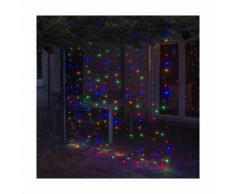 Rideau lumineux à LED électrique 2 x 4 m - Multicolore - 2 x 4 m