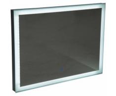Miroir lumineux LED salle de bain 30 W fonction antibuée interrupteurs tactiles 70L x 5l x 50H cm