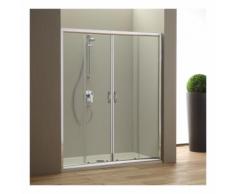 PORTE DE DOUCHE COULISSANTE GRANDE EN NICHE 180 CM GIADA