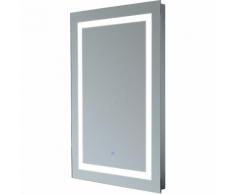 Miroir lumineux LED salle de bain 38 W interrupteur tactile 50L x 4l x 70H cm 32