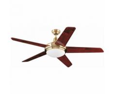 Ventilateur de plafond avec lumière modèle-Ufo-Or