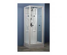 Schulte Cabine de douche complète Juist 80 x 80 x 190 cm, cabine de douche intégrale, verre de