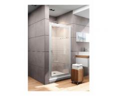 Porte de douche pivotante 90x180 cm - décor rayures - Schulte