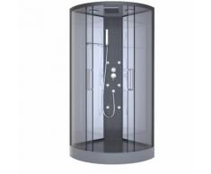 Cabine de douche CLEAR ROUND 1/4 de cercle 95x95x225cm