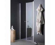 PORTE DE DOUCHE OUVERTURE A SALOON POUR NICHE DE 80 CM