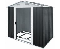 Abri de jardin en métal gris 14,65 m³ Cabane/Remise de jardin Rangement outils