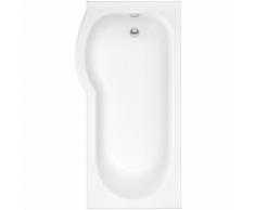 Baignoire asymétrique d'angle gauche 80x150cm