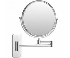Miroir de maquillage de salle de bain grossissant x5 en Acier