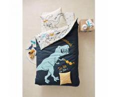 Parure réversible housse de couette + taie d'oreiller enfant DINORAMA - VERTBAUDET