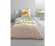 Parure housse de couette + taie d'oreiller enfant ANIMOLAND - VERTBAUDET