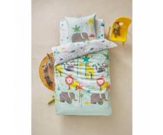 Parure housse de couette + taie d'oreiller enfant AFRICAN SAFARI - VERTBAUDET
