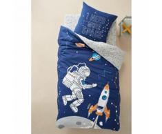 Parure housse de couette + taie d'oreiller enfant INTERGALACTIC - VERTBAUDET