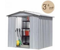 Promo - Abri de jardin acier coloris alu. YARDMASTER Éco. 3,46 m2.