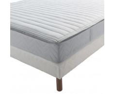 Matelas latex haute densité luxe équilibré + surmatelas - blanc