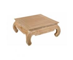 Table basse carrée teck clair opium L80