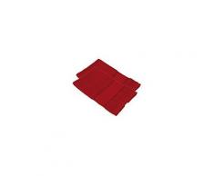 buttinette Serviettes invité à broder en tissu éponge, rouge, 2 pièces