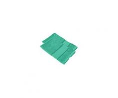 buttinette Serviettes invité à broder en tissu éponge, émeraude, 2 pièces