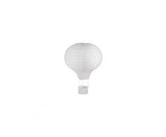 Lampion en papier "montgolfière", blanc, 30 cm Ø