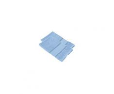 buttinette Serviettes invité à broder en tissu éponge, bleu, 2 pièces