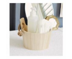 Mini panier en bois naturel, sauna couleur BOIS Monoprix Maison