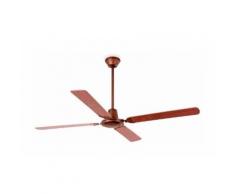 Ventilateur de plafond 4 pales couleur acajou