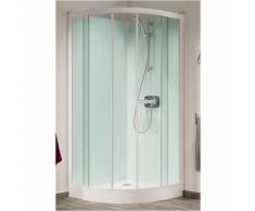 Cabine de douche Kineprime Glass faible hauteur - Coulissante - 1/4 de Rond 90cm - Thermo