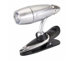 Lampe de lecture à clip - 1 LED