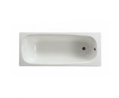 Baignoire rectangulaire avec pieds percée 1 trou Contesa 150x70 blanc