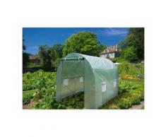 Serre de jardin tunnel 250x200x200cm - Vert translucide
