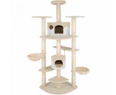 Arbre à chat 204 cm DUKI Beige / Blanc, Griffoir, Grattoir, Tronc