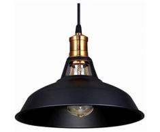 Lustre Suspension Industrielle Vintage E27 Lampe Plafonniers Retro Abat-jour pour Cuisine Salle à
