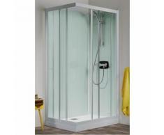 Cabine de douche Kineprime Glass faible hauteur - Coulissante - 70 x 70 cm - Mécanique