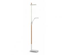Lampadaire design PHUKET avec liseuse éclairage led orientable
