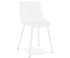 Chaise de cuisine moderne 'BRENDA' blanche
