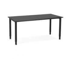 Table de réunion / bureau design 'FOCUS' noir - 160x80 cm