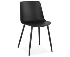 Chaise de cuisine moderne 'BRENDA' noire