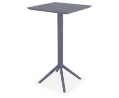 Table haute pliable 'FOLY BAR' gris foncé pour intérieur et extérieur