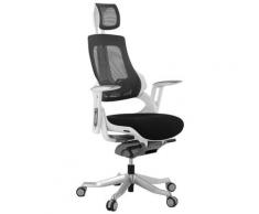 Fauteuil de bureau ergonomique 'TEKNIK' en tissu noir