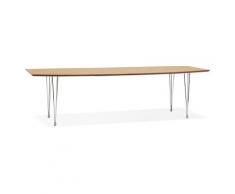 Table à dîner / de réunion extensible 'XTEND' en bois finition naturelle - 170(270)x100 cm
