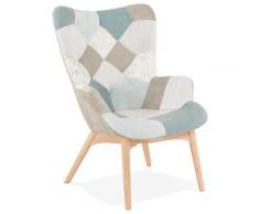 Fauteuil à oreilles lounge 'DAMIAN' style scandinave