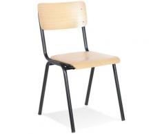 Chaise de cuisine 'MASTER' finition naturelle classique
