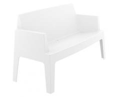 Banc de jardin 'PLEMO XL' blanc en matière plastique