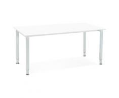 Table de réunion / bureau design 'FOCUS' blanc - 160x80 cm