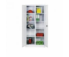 Armoire d'atelier en tôle d'acier 8 tablettes ,CP