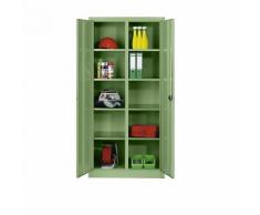 Armoire d'atelier en tôle d'acier 8 tablettes ,CP