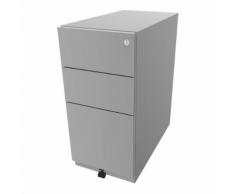 Caisson roulant Note™, avec 2 tiroirs universels, 1 tiroir pour dossiers suspendus h x l x p 645 x 300 x 565 mm ,BISLEY